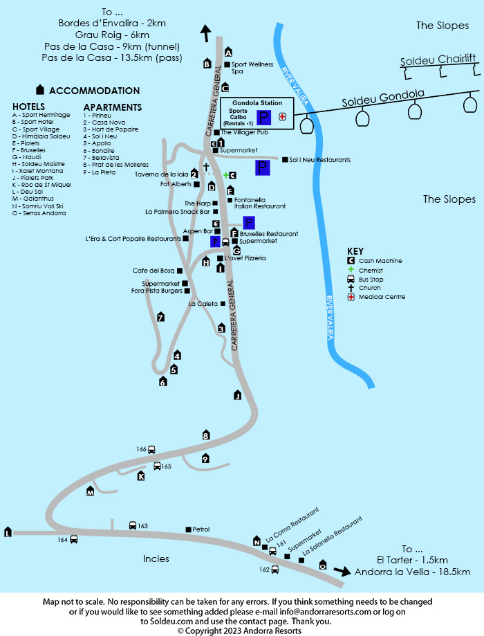 Map of Soldeu