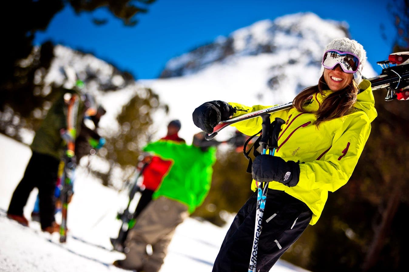Skier kitted out on the slopes in Grandvalira