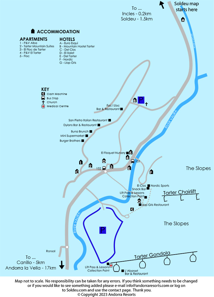 Map of El Tarter