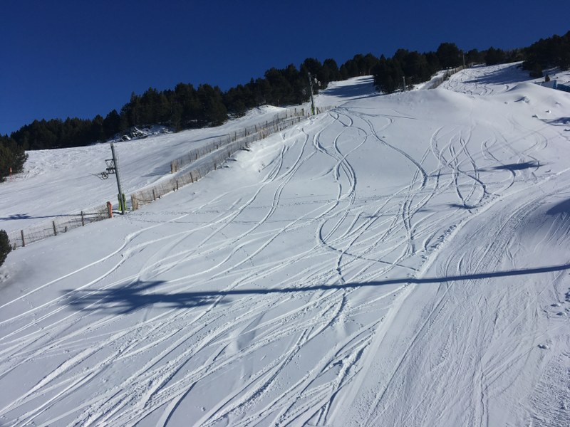 Some marks under the chairlift of Tosa Espiolets
