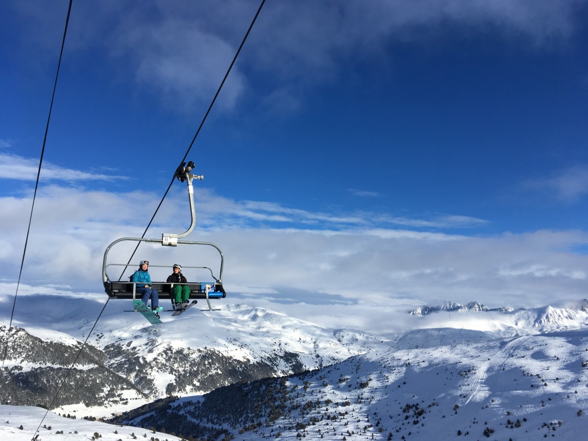 Riding high on the Solana chairlift