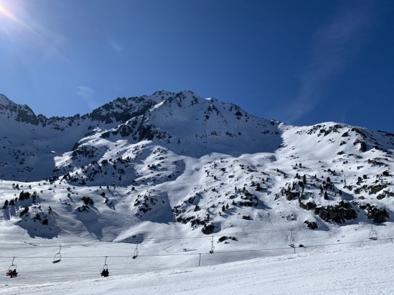 View of the mountain from Enradort chairlift