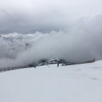 Riding into the clouds in Canillo