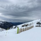 Snow clouds rolling into Canillo, taken from base of TSF4 Els Clots lift