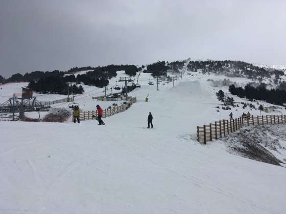 Base of snow park /Tosa Espiolets lift