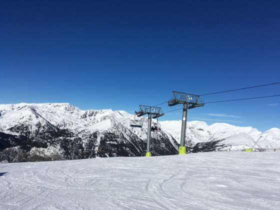 View of Tosa Espiolets lift from Esparver run