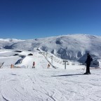 Beautiful skiing day
