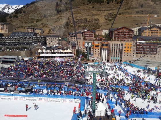 Approx 6000 people came to watch the last day of the FIS World Cup Finals 17.03.2019