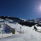 Views of El Tarter Snow Park on a sunny day