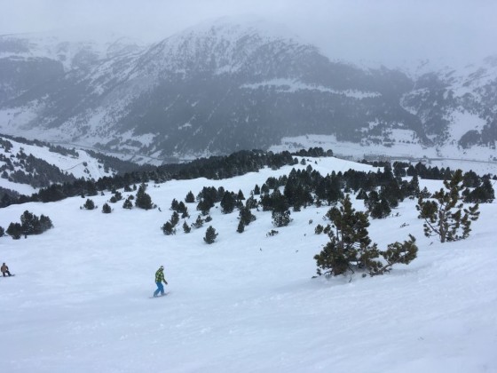Cloudy day but awesome snow conditions!