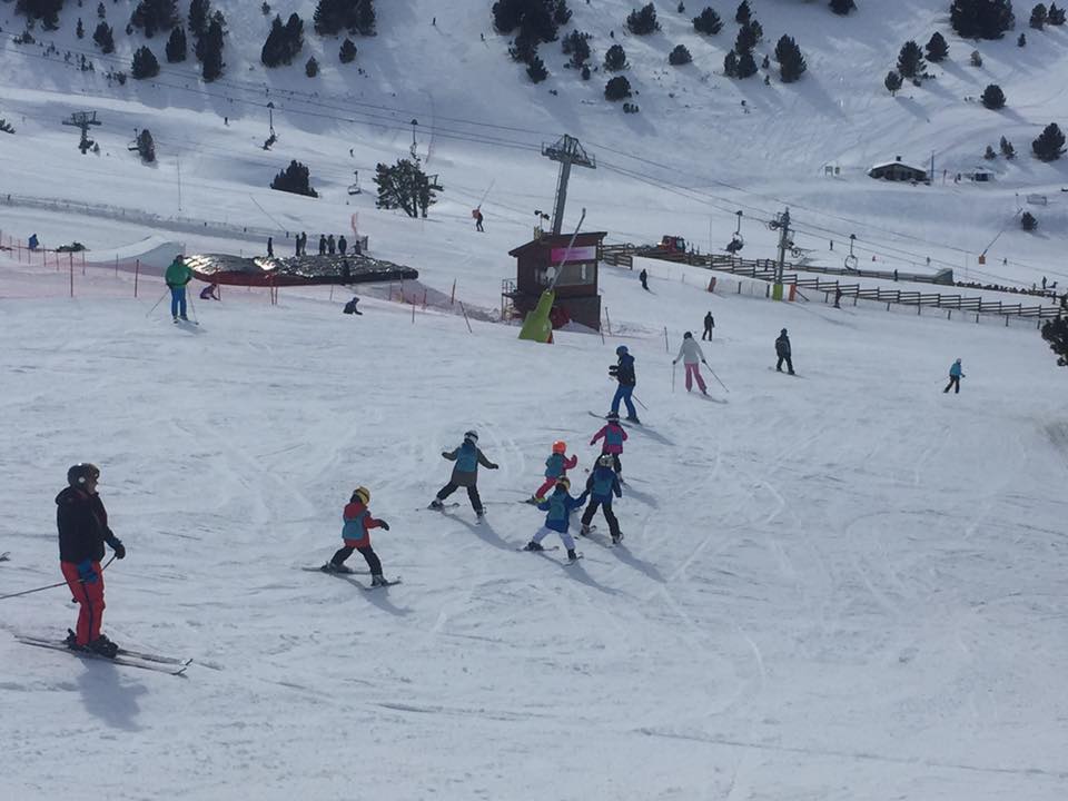 Ski School in process in El Tarter 17/02