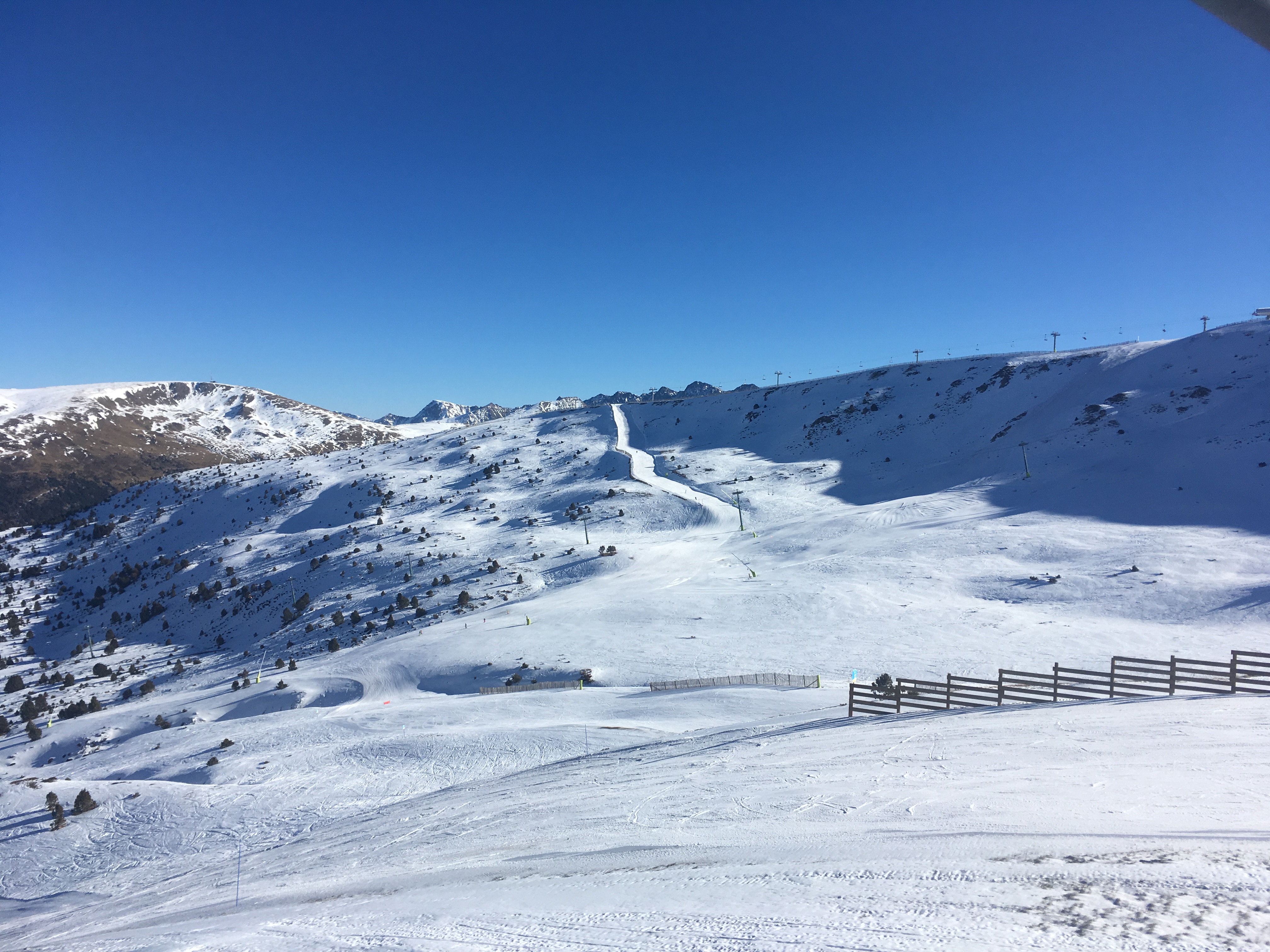 Bluebird day - admiring the view from Assaladores chairlift