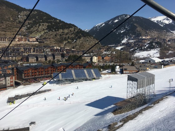 El Tarter stands up and ready for the FIS World CupFinals