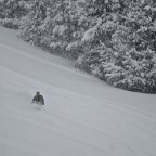 Skiing in deep powder - 15/01/2013
