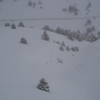 Snow filled gully