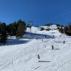 Views of Astoret blue run from Solana chairlift
