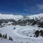 Espiolets area and Ski School from the red Llebre run