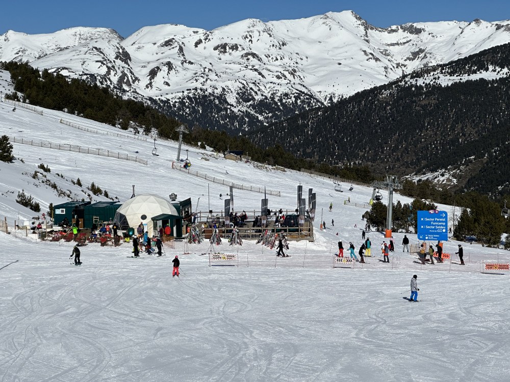 Ski slopes of Grandvalira Soldeu