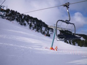 View from the chair lift up to Soldeu - 21/2/2011