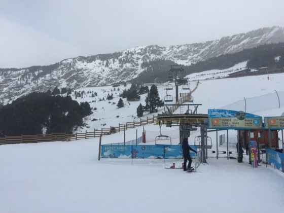 Chairlift to beginers area in canillo