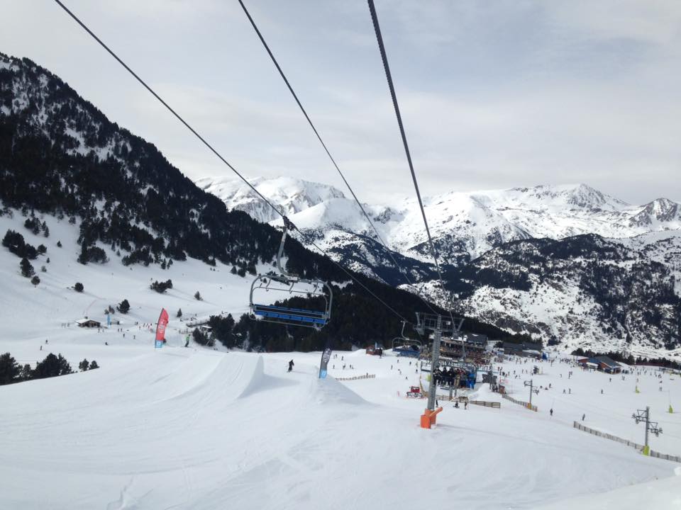 View of El Tarter Snowpark from Tosa Espiolets 11/02