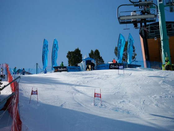 The start gate at the top of Avet - 03/03