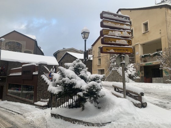 Snow in the village (4th December)