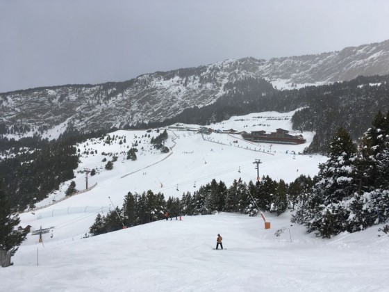 Incredible views of Grandvalira-Canillo from the blue Rossinyol run.